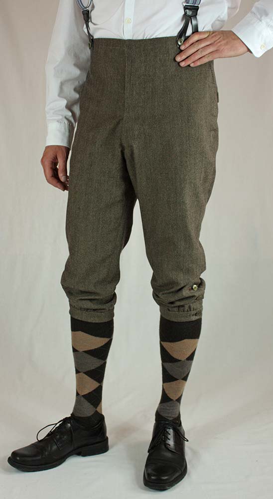 Edwardian Men´s Cycling Breeches about 1890 Sewing Pattern #0316 Size US 34-48 (EU 44-58) PDF Download