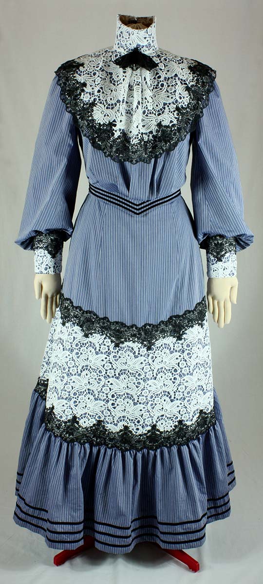 Edwardian Day Dress about 1905 with a Turtleneck Sewing Pattern #0916 Size US 8-30 (EU 34-56) PDF Download