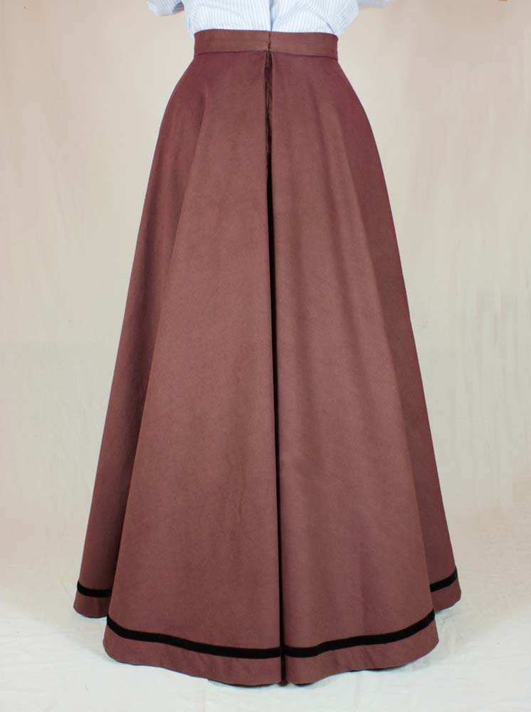 Edwardian Skirt (Fan-Skirt) worn about 1890 Pattern #0414 Size US 8-30 (EU 34-56)