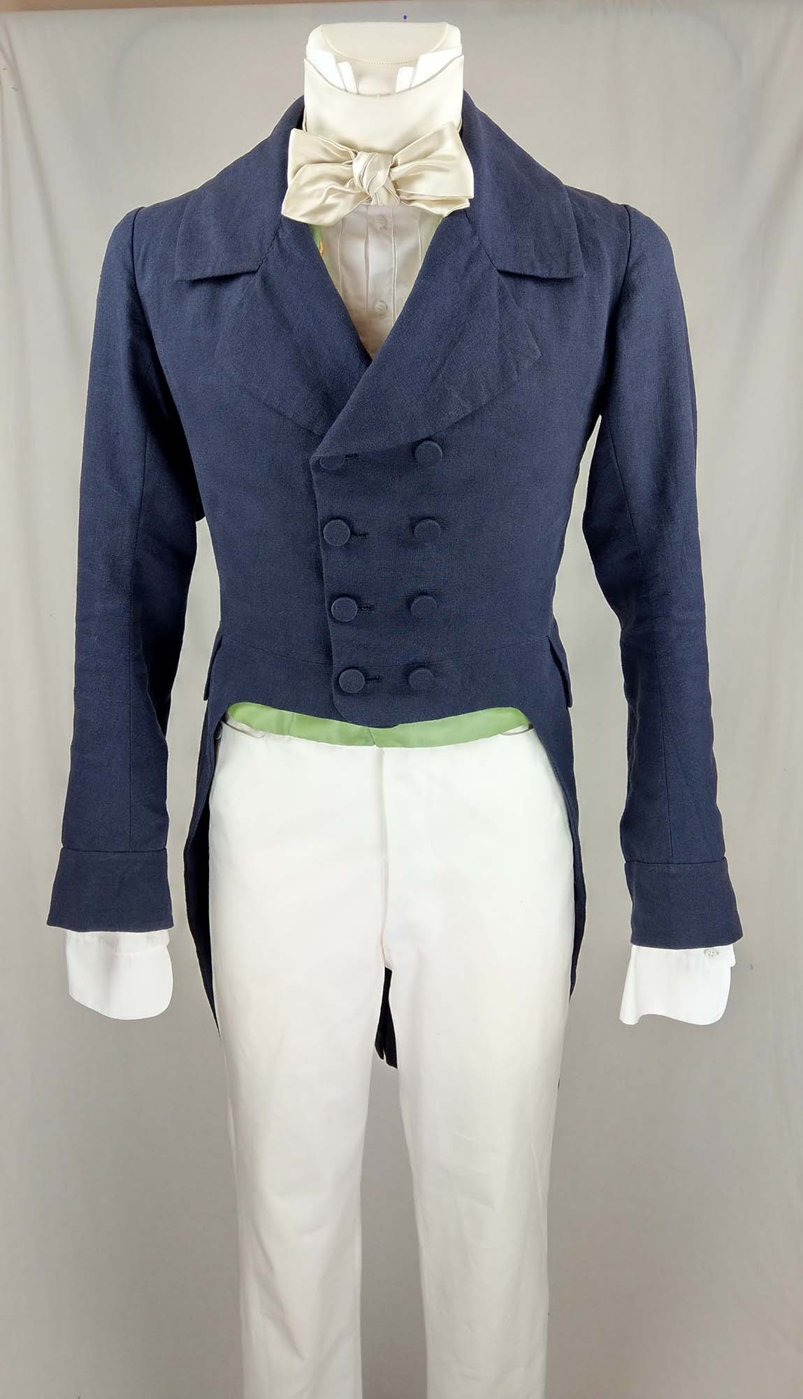1830 Tailcoat (linen) sewing pattern #0517 Size US 34-48 (EU 44-58) PDF Download 